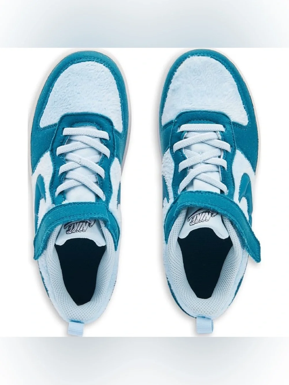 NWT Kids' Court Borough Recraft Low Top Sneaker in Blue/Green, Size 12C